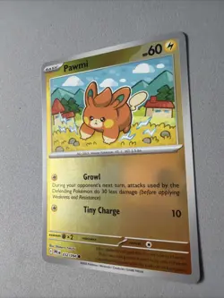 Pokemon TCG * Phantasmal Flames * 32/94 Pawmi REVERSE HOLO Common * FRESH PK - Image 2