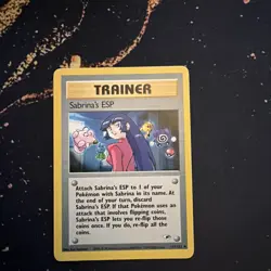 Pokemon Gym Heroes 1st Edition Sabrina's ESP 117/132 - Image 1