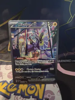 Pokemon Miraidon ex 244/198 Special Illustration Rare SIR Scarlet & Violet NM - Image 1