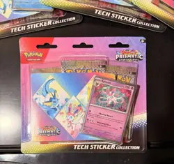 🔥Lot of 5 Pokemon TCG Prismatic Evolutions Tech Sticker Collection New Sealed🔥 - Image 2