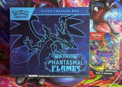 Pokemon TCG Phantasmal Flames ETB + Booster Bundle - Sealed - Image 1
