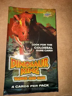 Upper Deck Dinosaur King Trading Card Game NEW Sega 4 Cards In Pack - One Pack B - Image 1