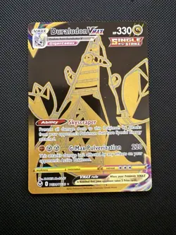 Pokemon Duraludon VMAX TG30 Silver Tempest Gold Secret Rare Holo OC Error NM - Image 1