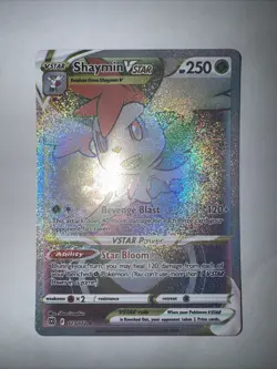 Pokemon TCG Shaymin VSTAR Rainbow Secret Rare 173/172 Brilliant Stars Mint - Image 1