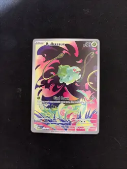 Pokemon Bulbasaur Full Art Holo Illustration Rare Me01: Mega Evolution 133/132 - Image 1