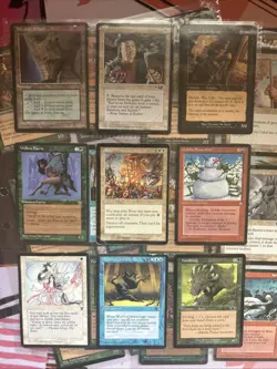 Vintage Magic The Gathering Binder Collection Card Lot MTG 1993-2003 - Image 1