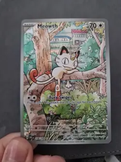 Pokemon TCG Phantasmal Flames Meowth 106/094 Secret Rare NM - Image 1