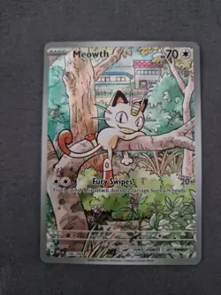 Pokemon TCG Phantasmal Flames Meowth 106/094 Secret Rare NM - Image 3