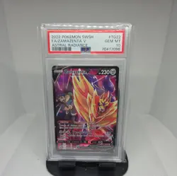 2022 POKEMON SWORD & SHIELD ASTRAL RADIANCE #TG22 ZAMAZENTA V PSA 10 - Image 1