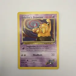 Sabrina's Drowzee - 1st Edition - 92/132 Gym Heroes- WOTC - Pokemon TCG - 2000 - Image 1