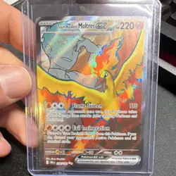 Pokemon TCG Team Rocket's Moltres ex 208/182 Sv10 Destined Rivals Holo 220HP - Image 1