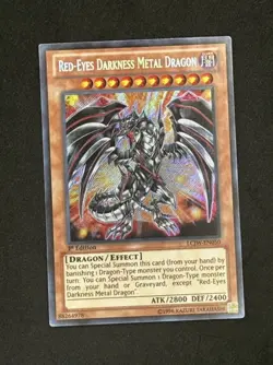 Yugioh - Red-Eyes Darkness Metal Dragon LCJW-EN050 1st Secret Rare NM - Image 1