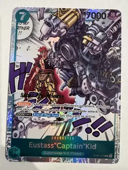 Eustass "Captain Kid" ST02-013 SR Super Pre-Release - One Piece English NM - Image 1
