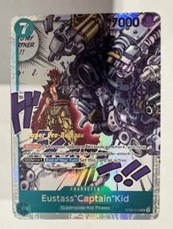 Eustass "Captain Kid" ST02-013 SR Super Pre-Release - One Piece English NM - Image 2