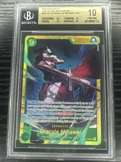 2026 ONE PIECE OP14-EB04-THE AZURE SEA'S SEVEN #119 DRACULE MIHAWK BGS 10 - Image 2