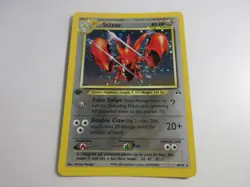 Scizor Holo 10/75 1st Edition Neo Discovery Pokemon Card LP - Image 1