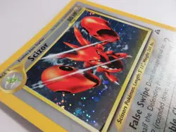 Scizor Holo 10/75 1st Edition Neo Discovery Pokemon Card LP - Image 2