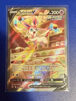 Sylveon V Alt Art Evolving Skies 184/203 Pokemon Card Holo Rare TCG - Image 1