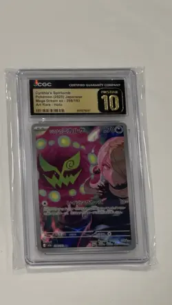 ✨✨ CGC 10 Pristine Cynthia's Spiritomb 208/193 Mega Dream ex M2a Pokemon Card - Image 2