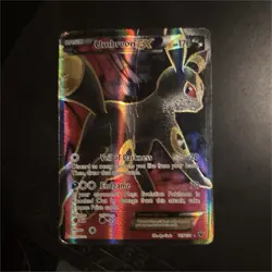 Umbreon EX Full Art XY Promo Black Gold Holo Pokemon Card – HP - Image 1
