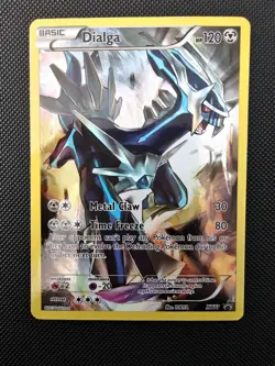 Pokemon Dialga XY77 Black Star Promo Rare Holo Card 2015 Full Art LP/Excellent - Image 1