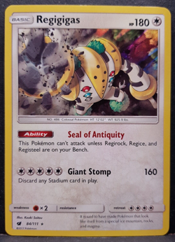 Regigigas 84/111 Crimson Invasion Holo Pokemon Pokemon Card English Near Mint - Image 1