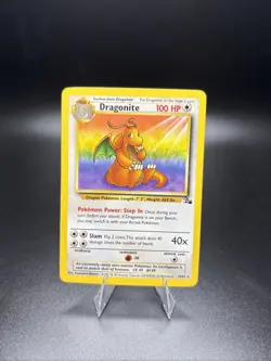 Dragonite - 19/62 - Pokemon Fossil Non-Holo Rare Card Vintage 1999 WOTC LP - Image 1