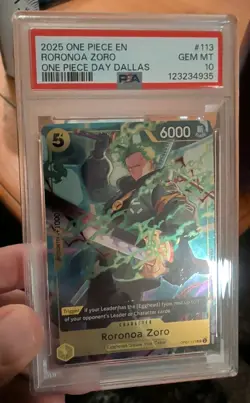 Roronoa Zoro (One Piece Day Dallas 2025) OP07-113 One Piece Promotion Cards Foil - Image 1
