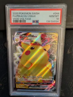 Pikachu VMAX #044/185 - Vivid Voltage - Pokemon Card - PSA 10 - Image 2