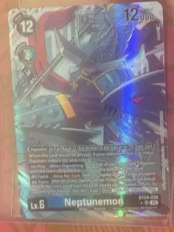 Digimon Card Game Time Stranger Neptunemon BT24-030 SR Alternate Art NM - Image 1