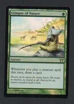MtG FOIL Glimpse of Nature Barlume della Natura FOIL (Kamigawa) - Image 1