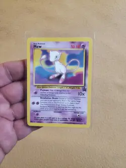 LP Mew 8 Wizards of the Coast Black Star Promo Pokemon Card w top loader - Image 1