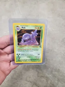 Muk 13/62 Fossil Unlimited Holo Rare Pokemon TCG LP WOTC - Image 1
