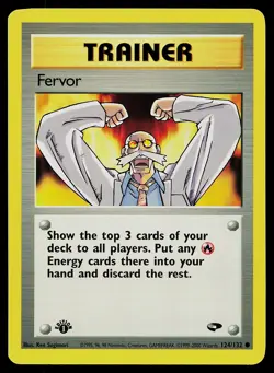 Pokemon Gym Challenge 124/132 Fervor 1st Edition Pokemon Card - Image 1