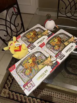 Pokemon TCG Scarlet and Violet 151 Zapdos EX Collection Box Sealed (NEW) - Image 3