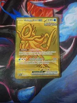 Pokemon TCG Walking Wake EX Prismatic Evolutions Gold Rare Card 178/131 - Image 1