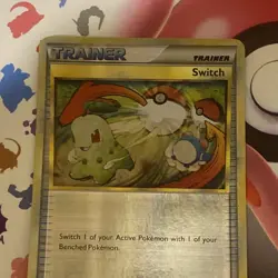 Pokemon Switch Reverse Holofoil 102/123 Uncommon HeartGold SoulSilver - Image 3