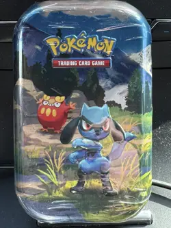 Pokemon Ascended Heroes Riolu Mini Tin 2 Booster Packs IN HAND NEW SEALED - Image 1