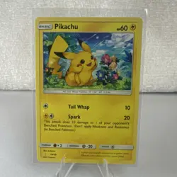 Pokemon Pikachu 14/30 Sun & Moon Trainer Kit Basic 60HP Common Regular Lightning - Image 1