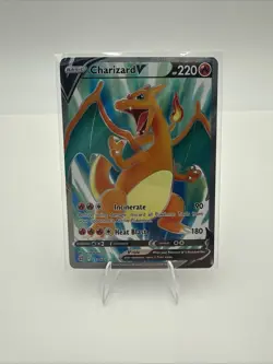 Pokemon Charizard V (Full Art) 153/172 Swsh09: Brilliant Stars Holo - Image 1