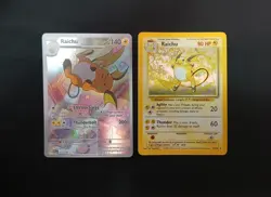 Raichu Pokemon Card Lot Of 2 Base Set # 14/102 & 211/193 Illustration Rare NM - Image 1