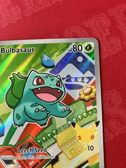 Pokemon Bulbasaur - 037 - First Partner Illustration Rare Promo NM - Image 4