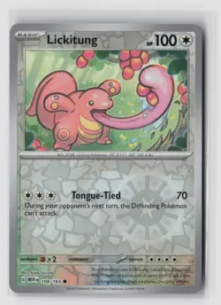 Lickitung #108/165 Sv Scarlet & Violet 151 Reverse Holo Pokemon TCG NM - Image 1
