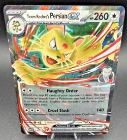 Team Rocket’s Persian EX 150/182 Pokemon SV10: DRI Double Rare Holo 2025 - Image 1