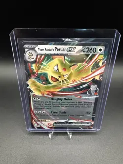 Team Rocket’s Persian EX 150/182 Pokemon SV10: DRI Double Rare Holo 2025 - Image 2