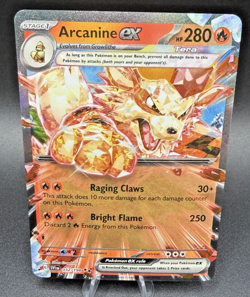 Pokemon TCG Arcanine EX 032/198 Scarlet & Violet NM Ultra Rare Holo NM/M - Image 1