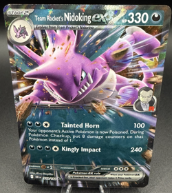 Team Rocket’s Nidoking ex 119/182 Double Rare Destined Rivals Pokemon Near Mint - Image 1