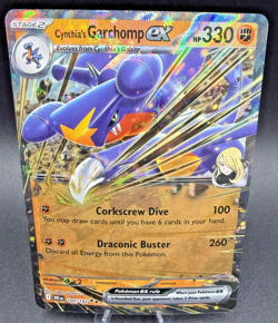 Cynthia's Garchomp Ex Pokemon SV10 Destined Rivals Holo 104/182 Double Rare - Image 1