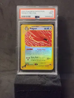 2002 Pokemon Expedition Pidgeot- Reverse Foil #59 PSA 9 - Image 1