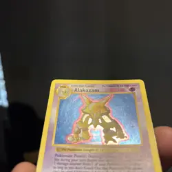 Pokemon Alakazam Base Set (Shadowless) Holo 1/102 80 HP 1999 - Image 3